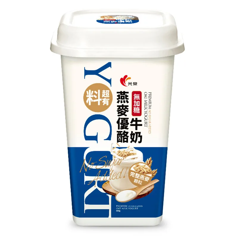 全聯減脂新品推薦四:光泉頂級無加糖牛奶燕麥優酪